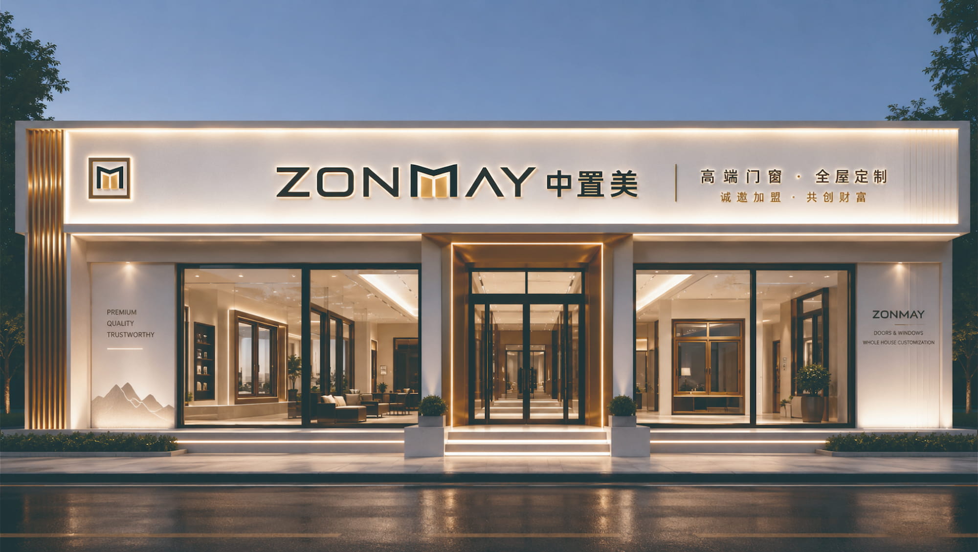 中置美门窗代表门店二