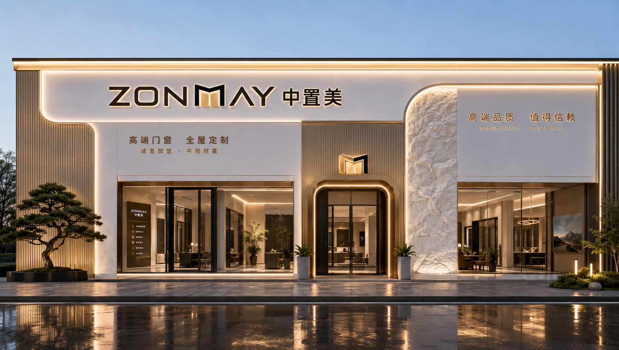中置美门窗代表门店三