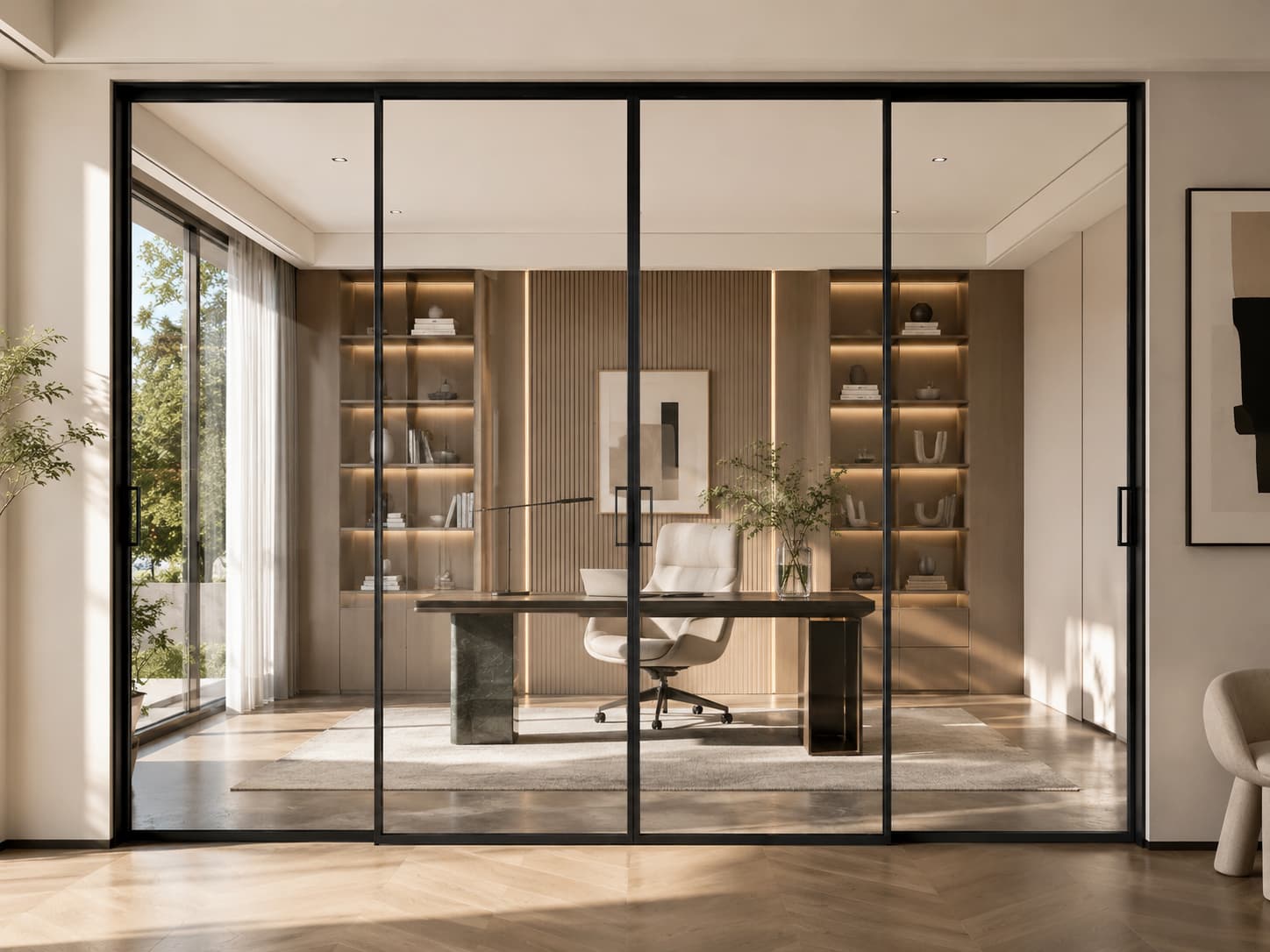 Large opening door systems